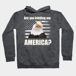 Patriotic Angry Eagle and American Flag T-Shirt Hoodie